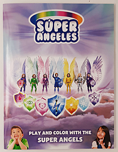 Super Angels Coloring and Activity Book - English