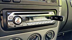 Plug your thumb drive into your car stereo usb