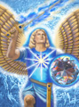 Archangel Michael's Victory Prints by Lisa Delaney