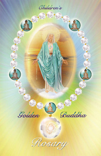 Children Golden Buddha Rosary Booklet