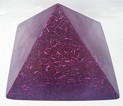 6.5 Inch Violet Orogonite Pyramid