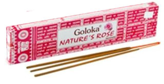 Goloka Nature's Rose Incense Sticks
