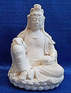 Kuan Yin - White Stone Statue