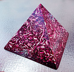 Large Violet Pyramid Orgonite