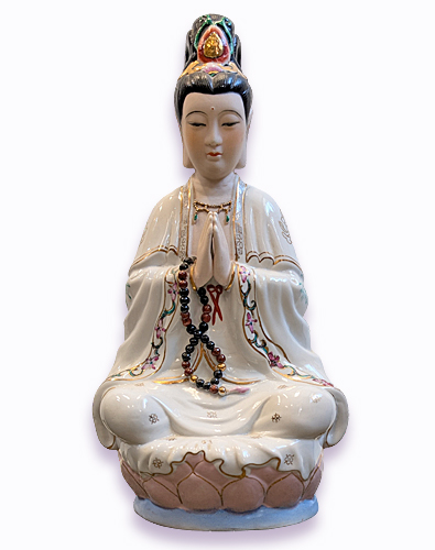 Kuan Yin Praying Statue